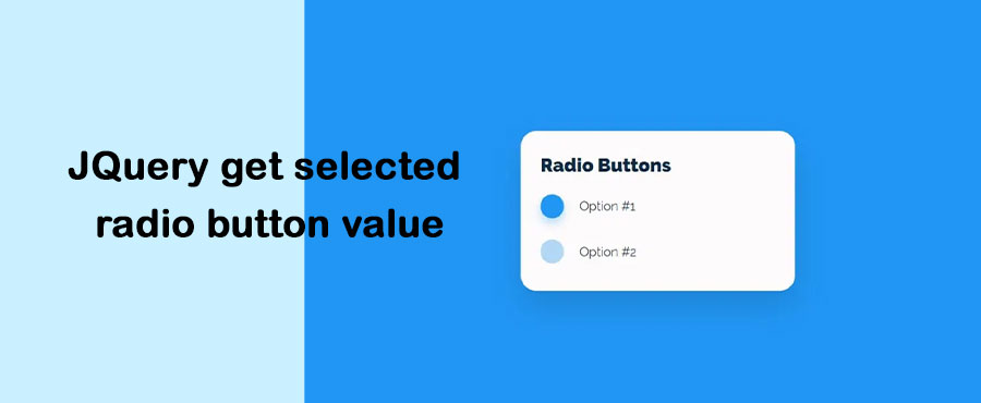JQuery get selected radio button value