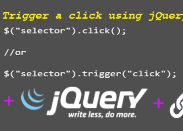 JQuery trigger click event not working